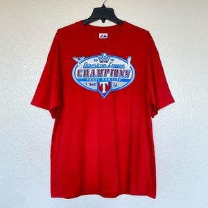 Vintage 2010 Red Texas Rangers Championship Shirt